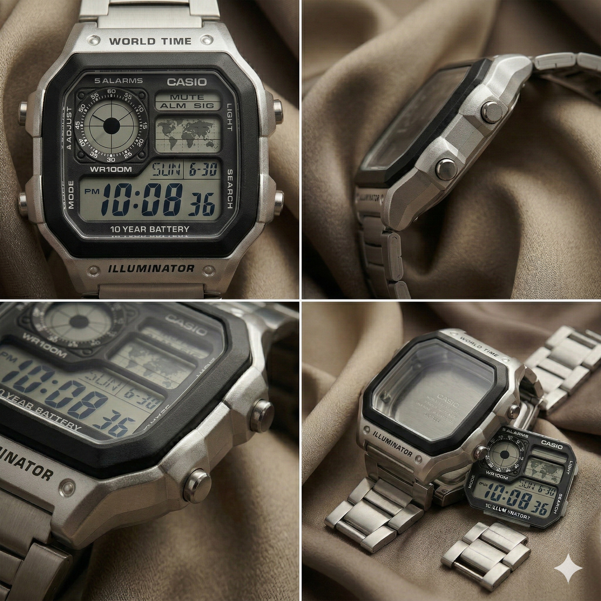 PhagwaraWatch Casio AE-1200WHD Silver (Digital Watch)
