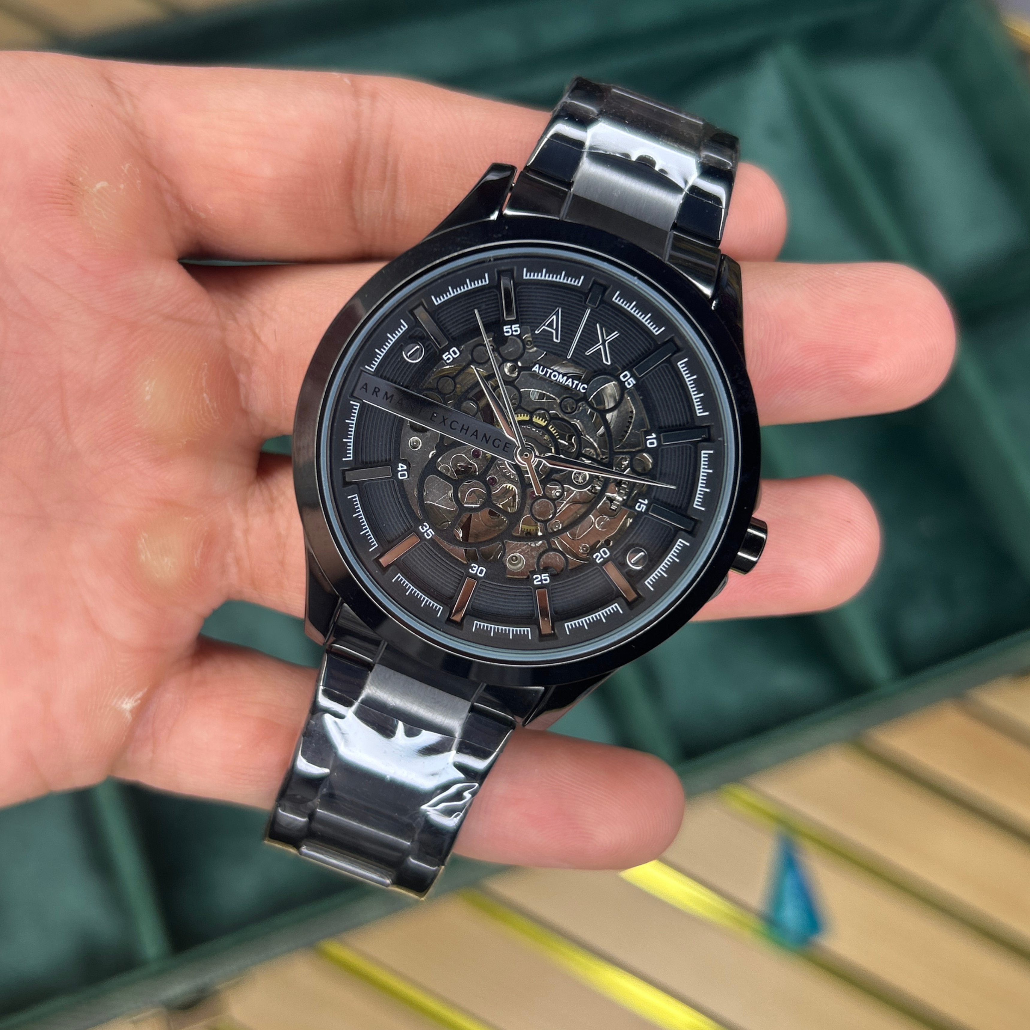 ARMANI EXCHANGE BLACK WATCH AX2418
