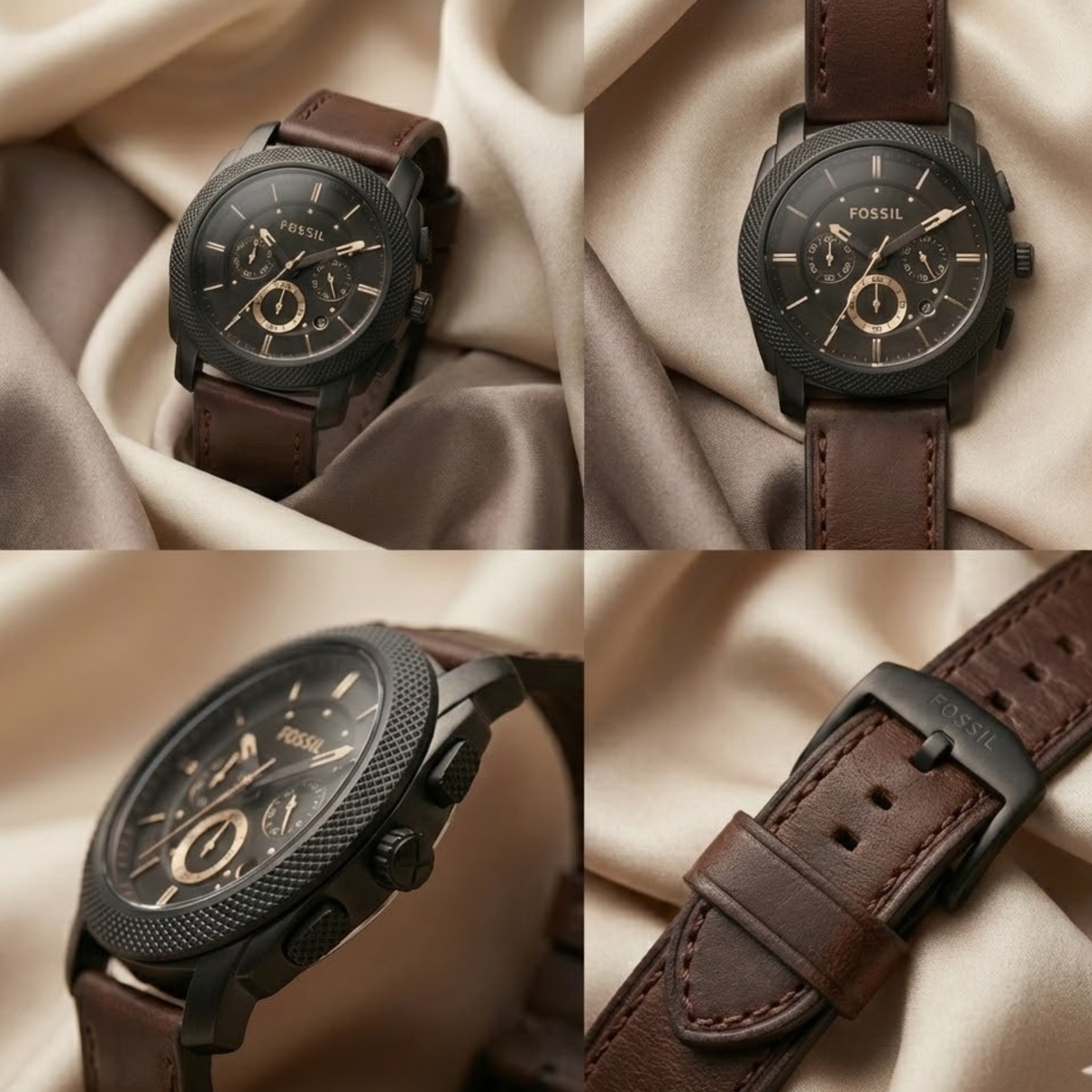 PhagwaraWatch Fossil FS4656 Leather (Chronograph Watch)