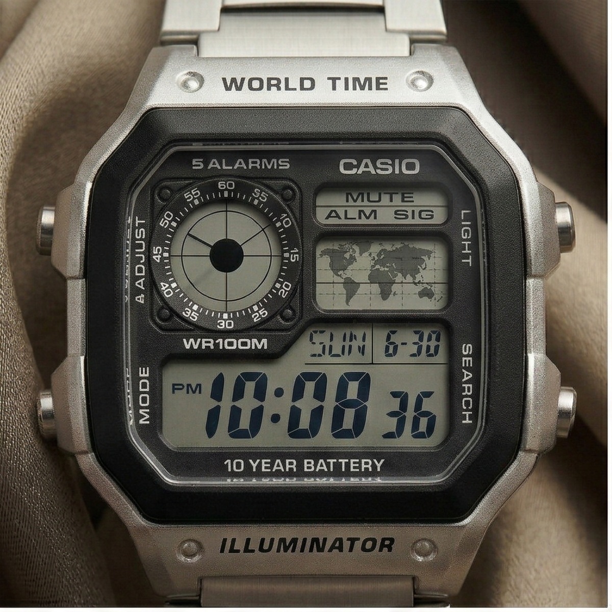 PhagwaraWatch Casio AE-1200WHD Silver (Digital Watch)