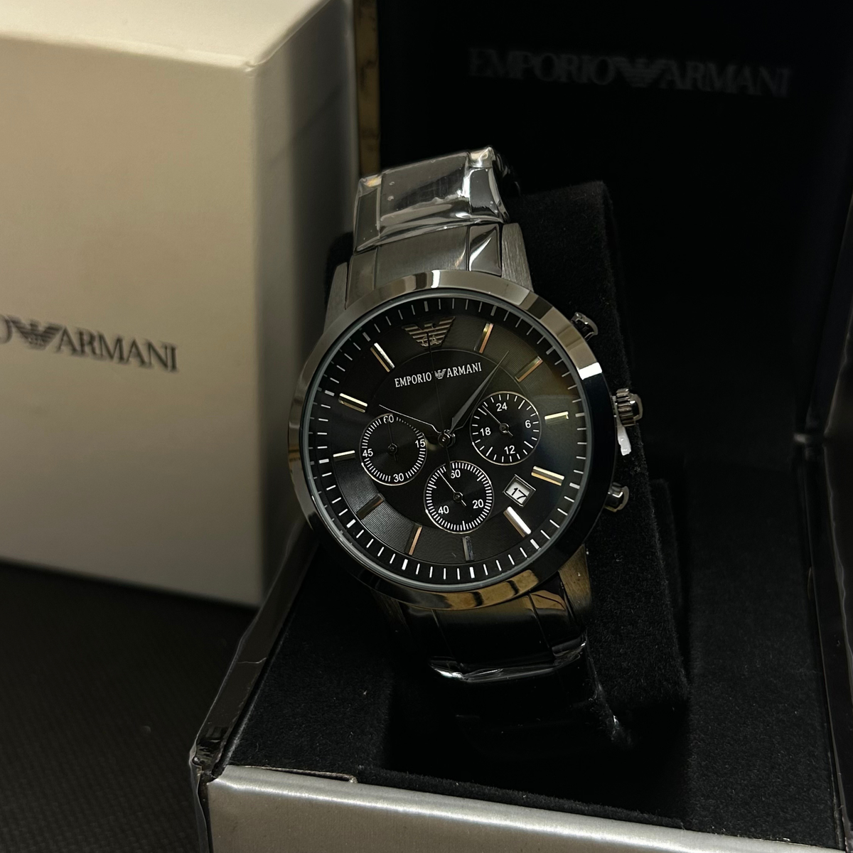 PhagwaraWatch Armani AR2453 Black Dial (Chronograph Watch)