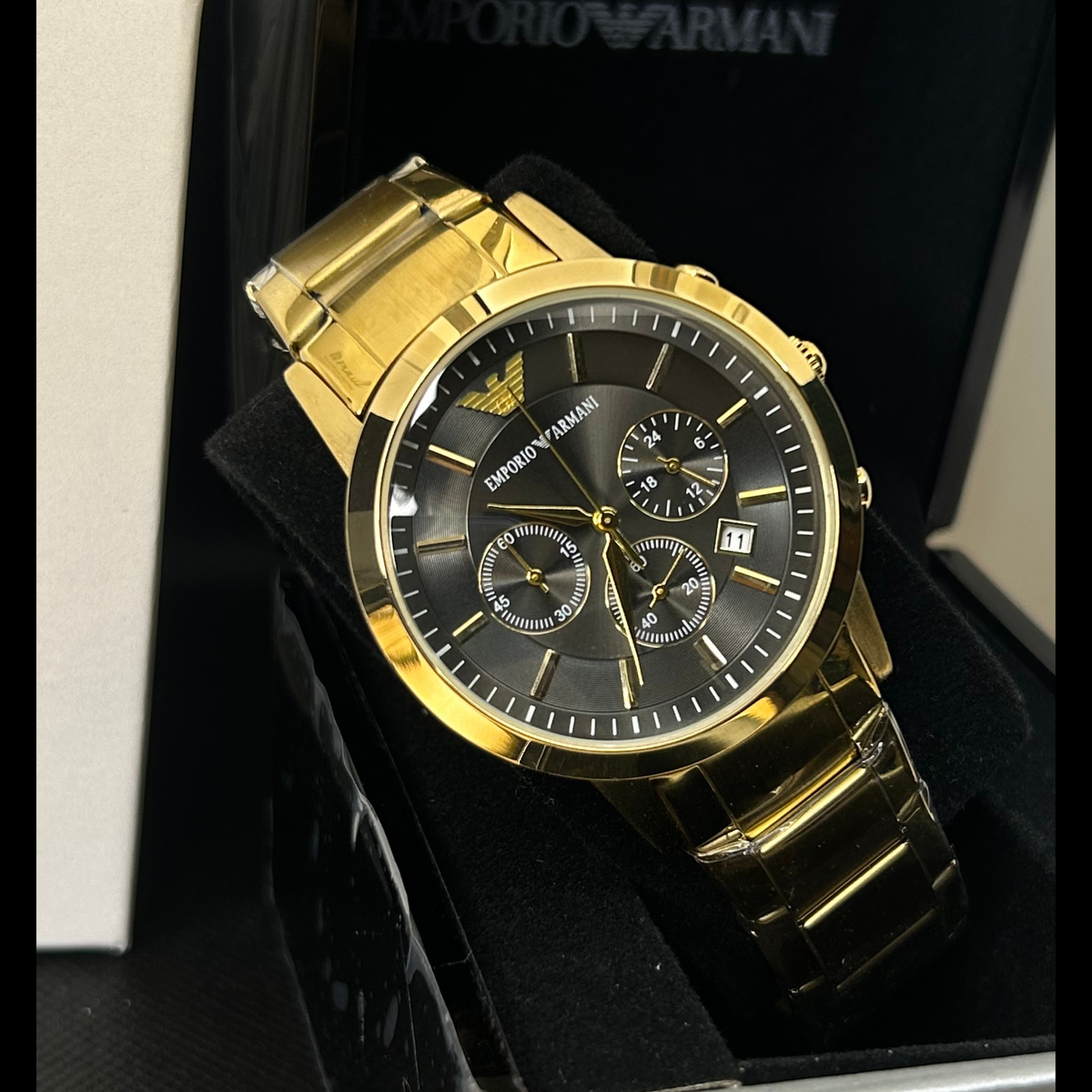 PhagwaraWatch Armani AR2453 Golden Dial (Chronograph Watch)