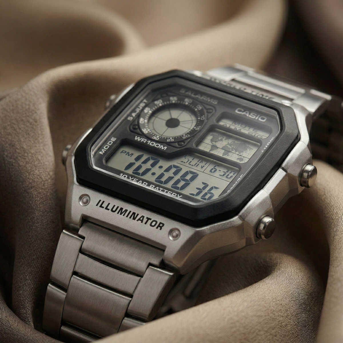 PhagwaraWatch Casio AE-1200WHD Silver (Digital Watch)