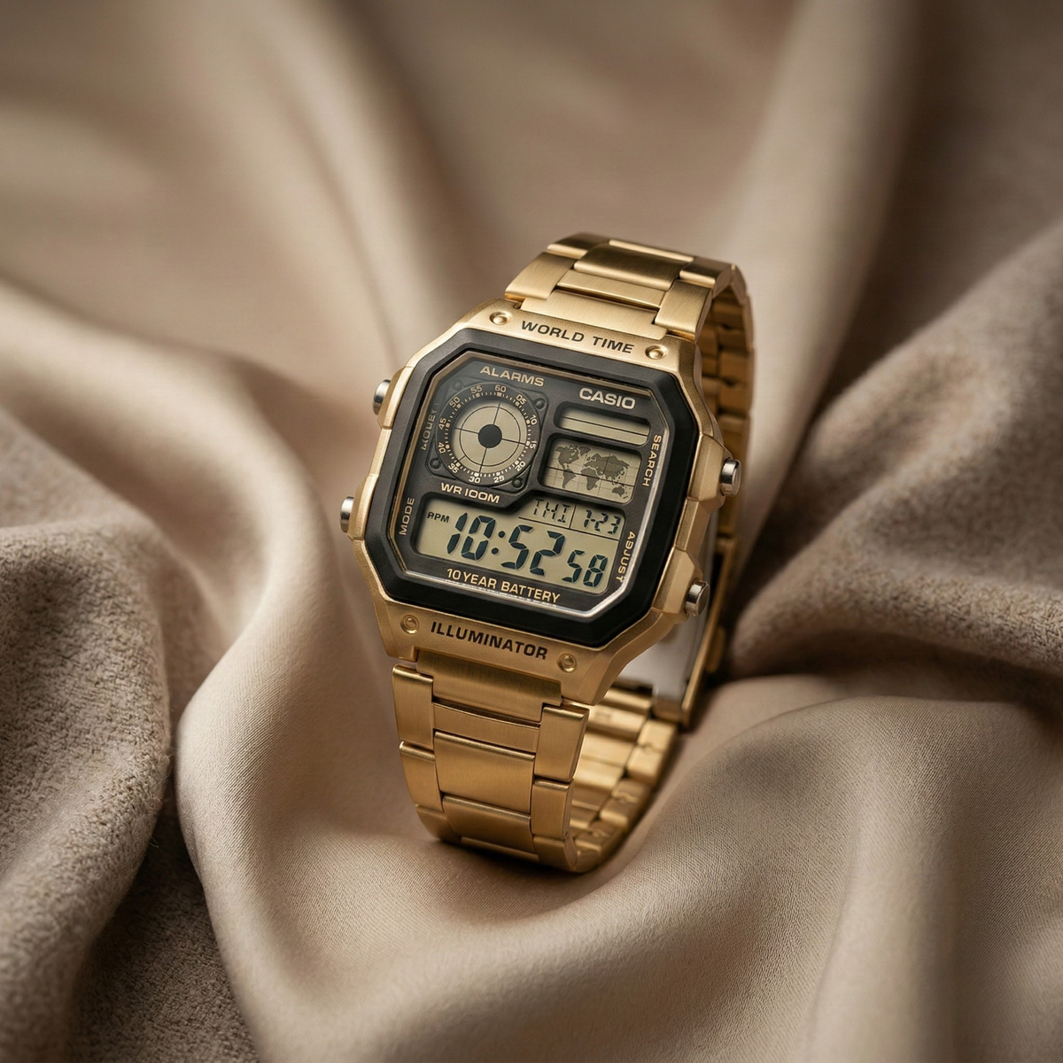 PhagwaraWatch Casio AE-1200WHD Golden (Digital Watch)